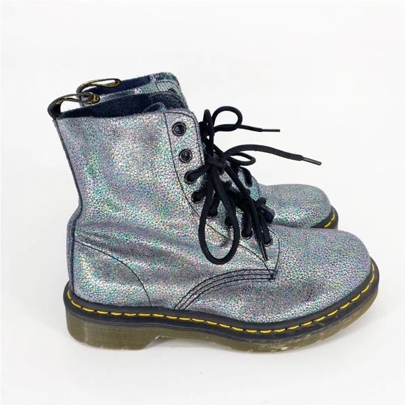 Dr.Marten 1460 Pascaly Iridescent Combat Boots - Picture 2 of 15